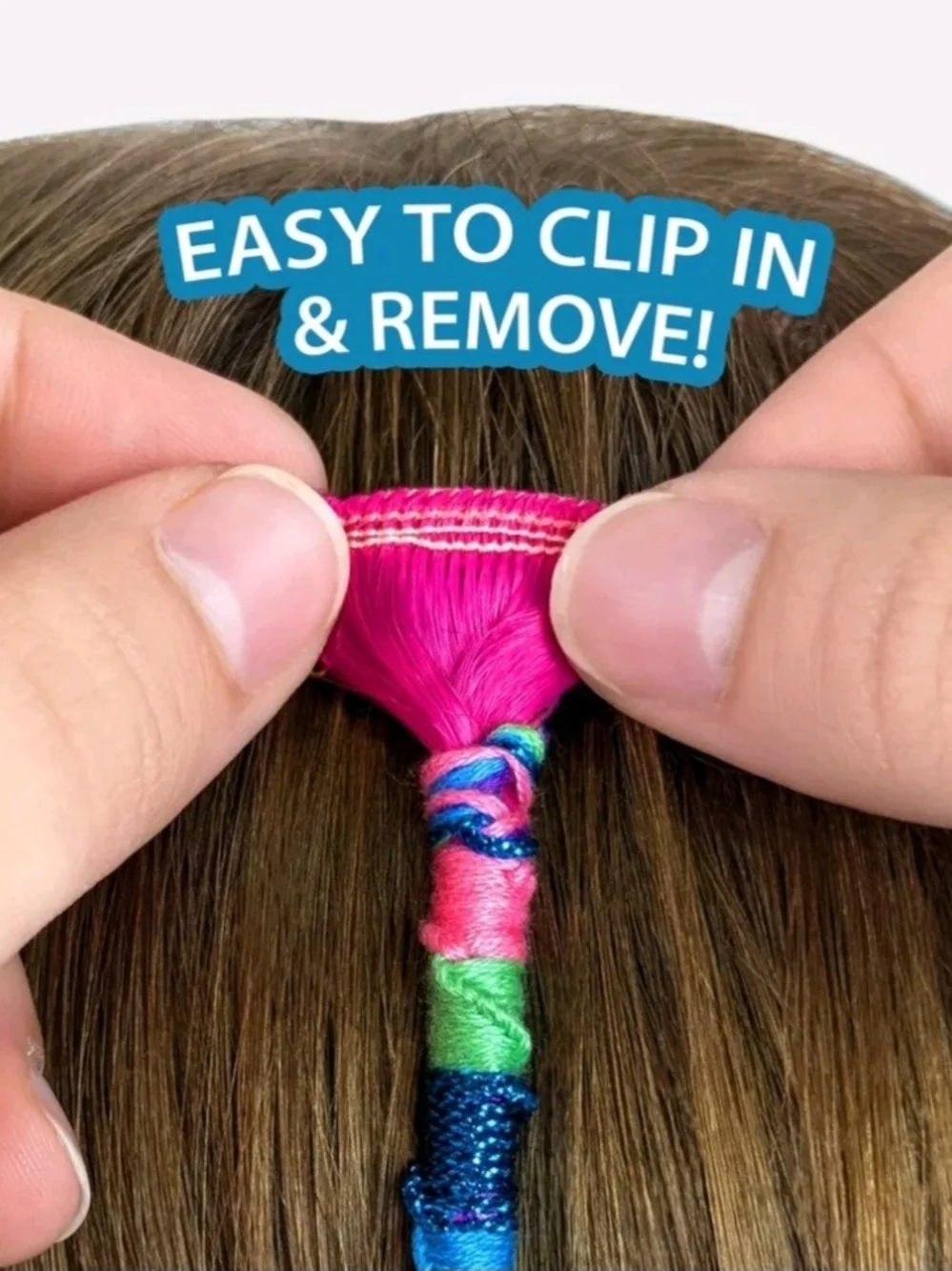 Make Your Own Hair Accessories Kit - Pink & Blue Accents